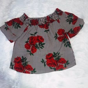 Red Roses Blouse